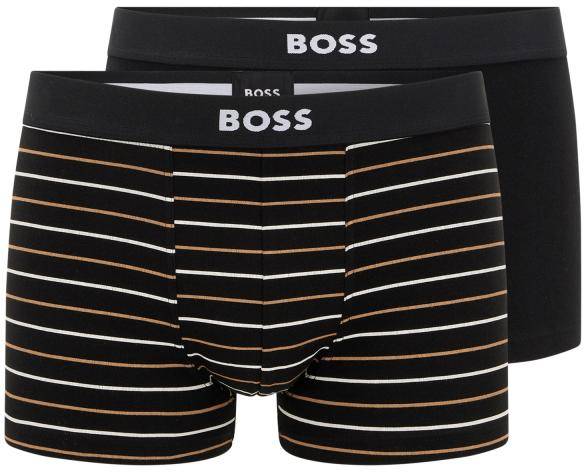 BOSS Kalsonger 2P Gift Trunk Svart bomull Medium Herr 