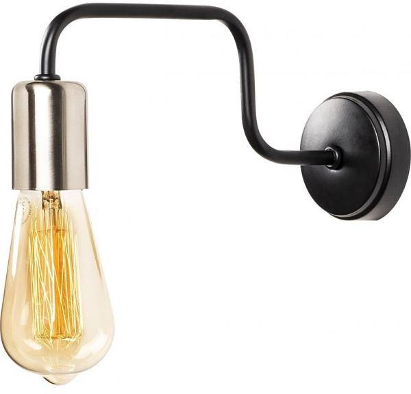 Denge vägglampa 3432 - Svart/nickel 