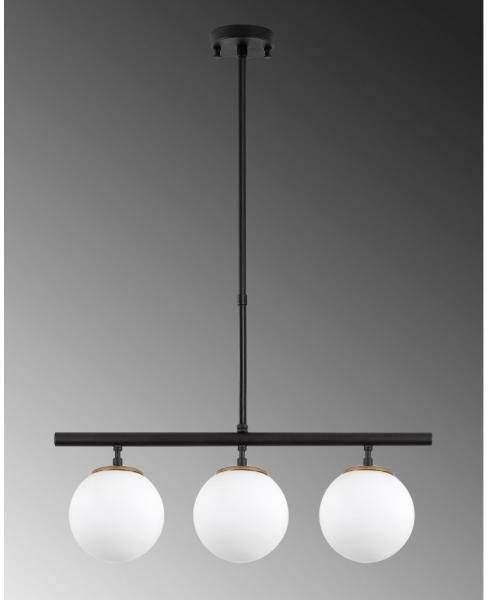 Atlas taklampa 10281 - Svart/antik/vit 