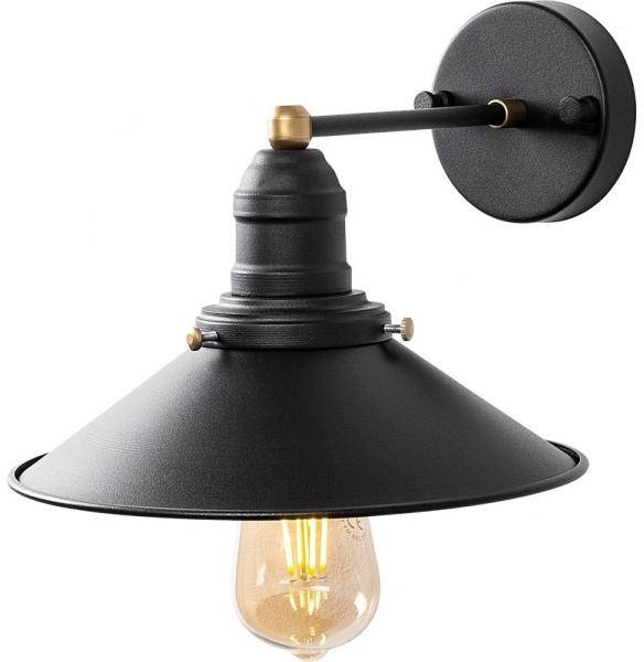 Conic vägglampa 12195 - Svart 