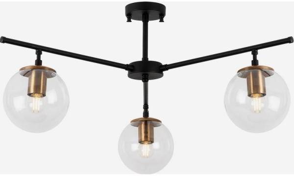 Atlas taklampa 10245 - Svart/antik 