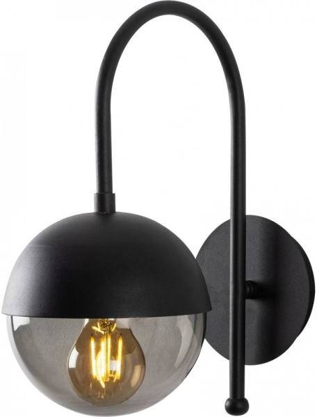 Karsholm vägglampa 3303 - Svart/fume 