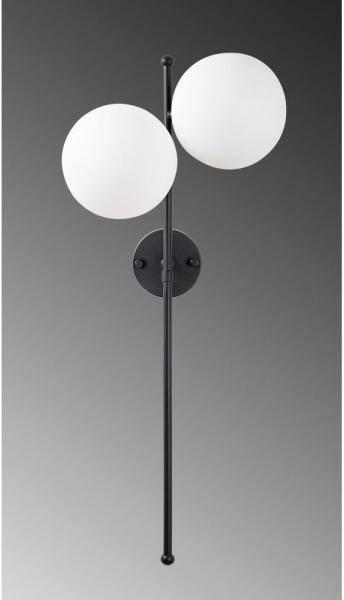 Fasett vägglampa 10420 - Svart/vit 