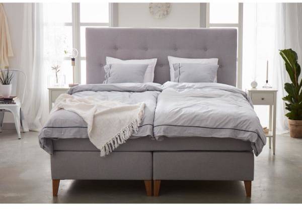 Aspen komplett sängpaket kontinentalsäng med Pocketsystem + Möbelvårdskit för textilier 