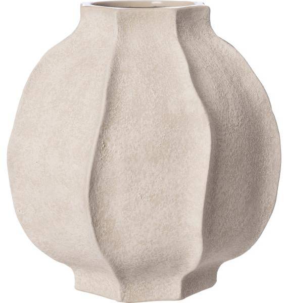 Ernst Vas stengods 18 cm, naturvit 