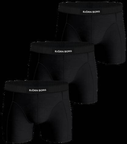 Björn Borg Premium Cotton Stretch Boxer 3-pack Svart, XXL 