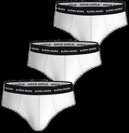 Björn Borg Cotton Stretch Brief 3-pack Vit, XXL 