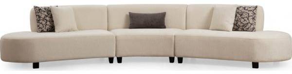 Perry 4-sits soffa 390 cm - Cream 