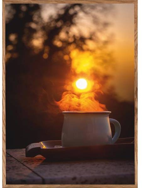 Poster - Morning coffee - 21x30 cm 