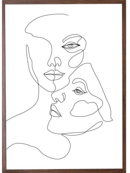 Poster - Faces - 21x30 cm 