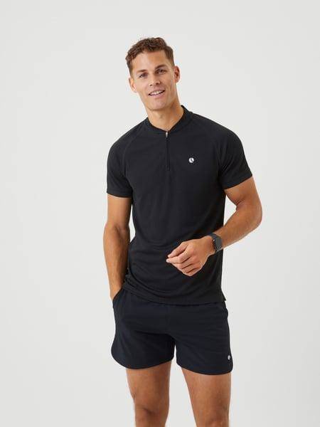 Björn Borg Ace Performance Zip Polo Svart, XXL 