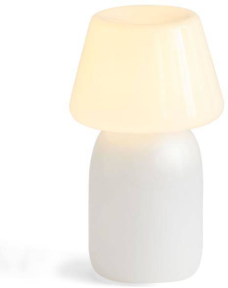 HAY Apollo Portable bordslampa, white glass 