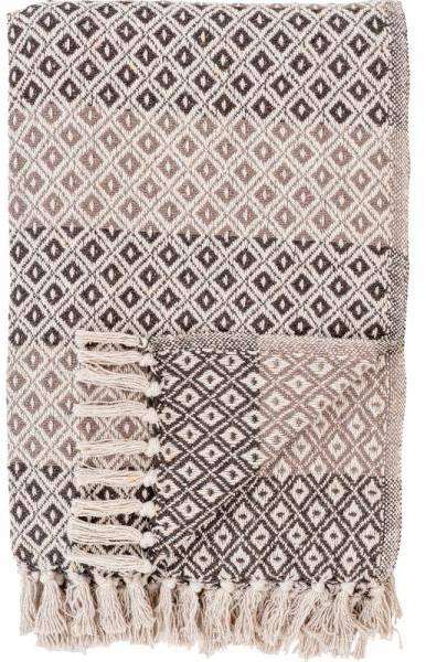 Alanya Pläd Brun/Beige/Vit 130 X 180 Cm (Filtar & Plädar i kategorin Textilier)
