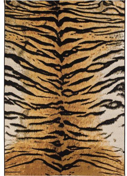 Domani Tiger flatvävd matta Guld - 160 x 230 cm 