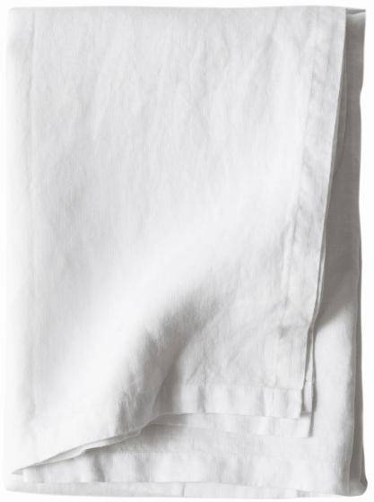 Tell Me More Bordsduk i linne 145x270 cm, bleached white 