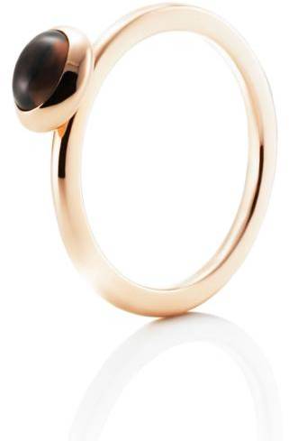 Efva Attling Love Bead Ring - Smokey Quartz 15.50 MM - GULD 