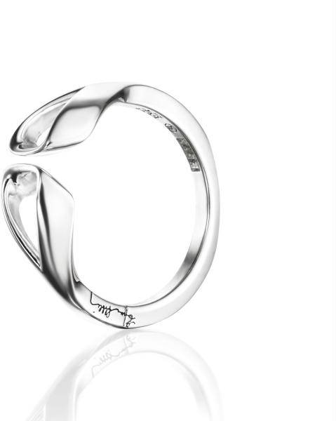 Efva Attling Folded Ring. 18.00 MM - SILVER 