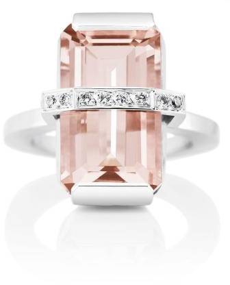 Efva Attling Bend Over Ring – Morganite 17.25 MM - GULD 