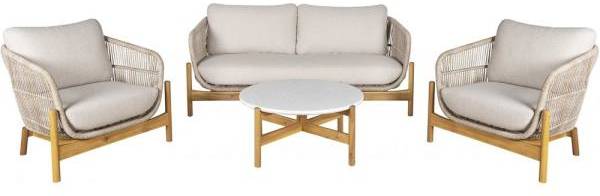 Terracina loungeset - Brun/Beige 