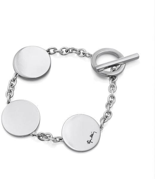 Efva Attling Disc Bracelet. 20 CM - SILVER 