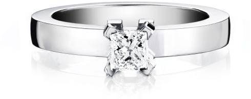 Efva Attling Dolce Vita Princess Ring 0.40 ct 18.00 MM - VITGULD 