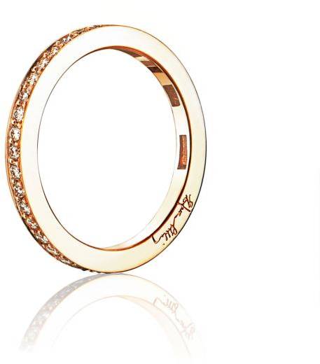 Efva Attling 21 Stars & Signature Thin Ring 16.25 MM - GULD 