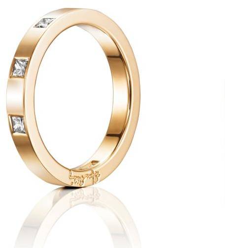 Efva Attling High & I Love You On Top Thin Ring 20.75 MM - GULD 