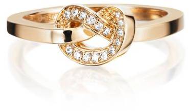 Efva Attling Love Knot & Stars Ring 19.50 MM - GULD 