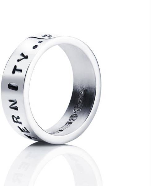 Efva Attling From Here To Eternity Stamped Ring 18.50 MM - SILVER 