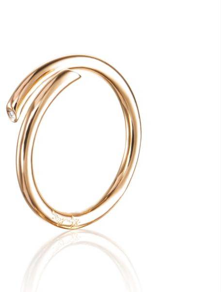 Efva Attling Hug Ring 15.50 MM - GULD 