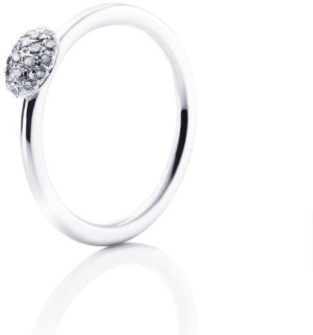 Efva Attling Love Bead Ring - Diamonds 16.25 MM - VITGULD 