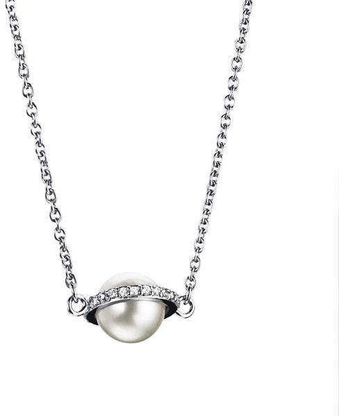 Efva Attling Day Pearl &Amp; Stars Necklace 40 Cm - Vitguld (Halsband i kategorin Smycken)