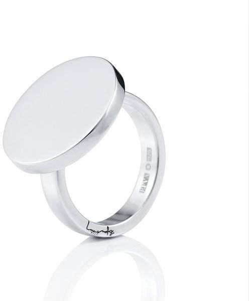 Efva Attling Disc Ring. 15.50 MM - SILVER 