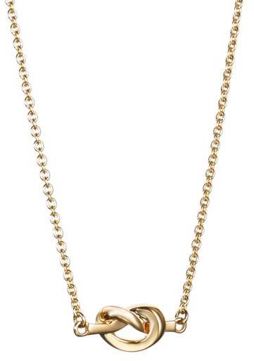 Efva Attling Love Knot Necklace 42/45 Cm - Guld (Guldsmycken i kategorin Smycken)
