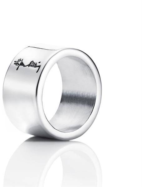 Efva Attling Wide &Amp; Signature Ring 20.50 Mm - Silver (Ringar i kategorin Smycken)