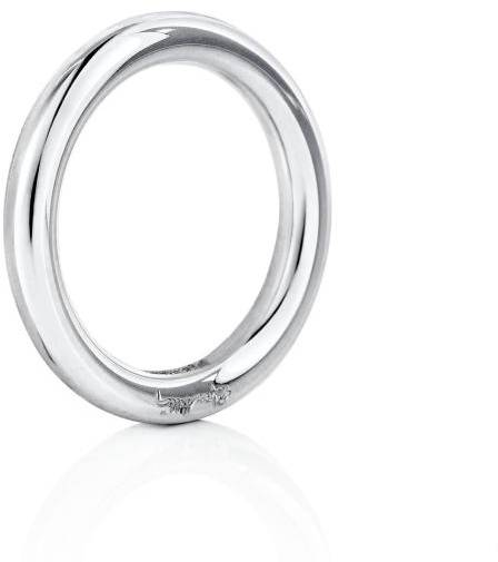 Efva Attling One Love Thin Ring 22.00 Mm - Silver (Ringar i kategorin Smycken)