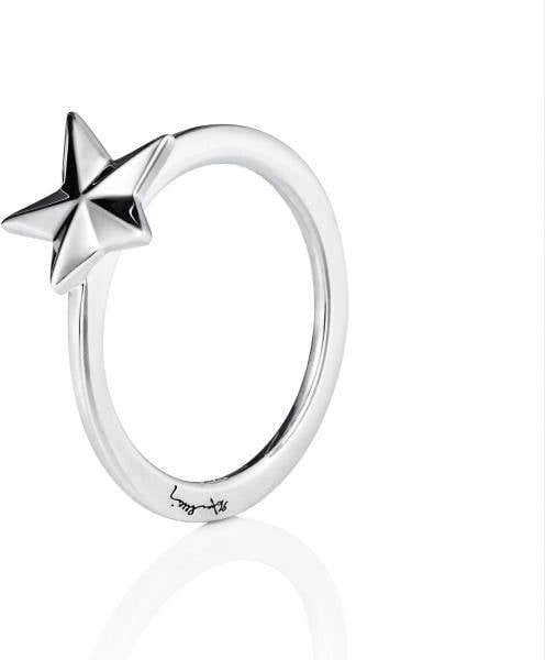 Efva Attling Catch A Falling Star Ring 15.50 MM - SILVER 