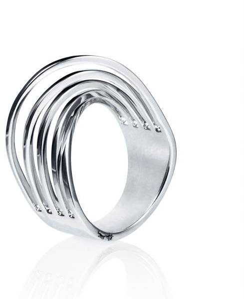 Efva Attling Bridges Ring 15.50 MM - SILVER 