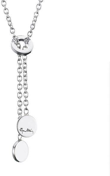 Efva Attling Twin Dots Necklace 42/45 CM - SILVER 