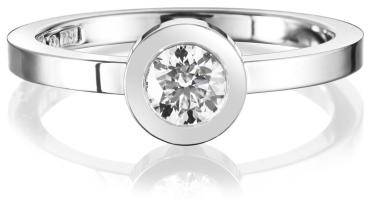 Efva Attling The Wedding Thin Ring 0.40 ct 19.00 MM - VITGULD 