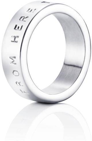 Efva Attling From Here To Eternity Stamped Ring 15.00 Mm - Vitguld (Ringar i kategorin Smycken)