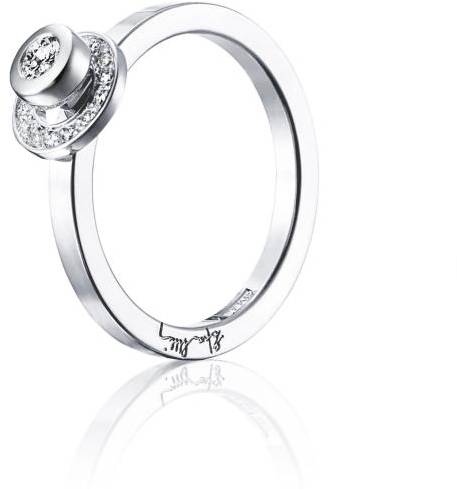 Efva Attling AVO Wedding Ring 17.75 MM - VITGULD 