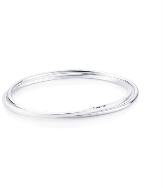 Efva Attling Twosome Cuff M - SILVER 