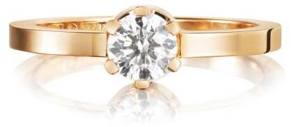 Efva Attling Crown Wedding Ring 0.50 ct 17.25 MM - GULD 