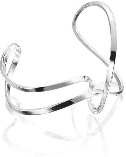 Efva Attling Twisting Cuff. M - SILVER 