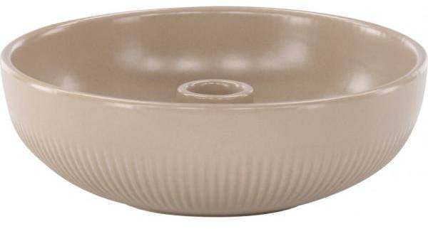 Posh ljusstake 18 x 6 cm - Beige 