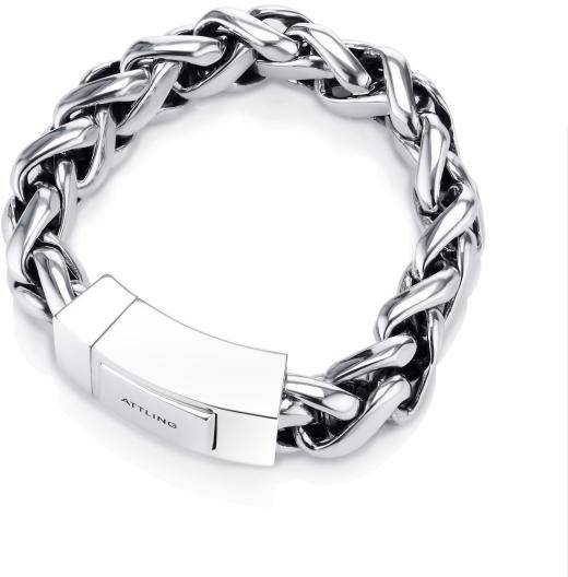 Efva Attling Mojo Wide Bracelet 18.5 CM - SILVER 