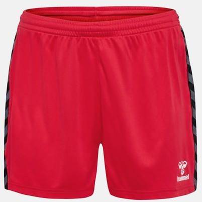 Hmlauthentic Pl Shorts Woman, True Red, 2xl,   