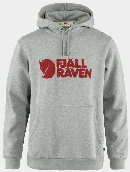 Fjällräven Logo Hoodie M, Grey-Melange, L,   