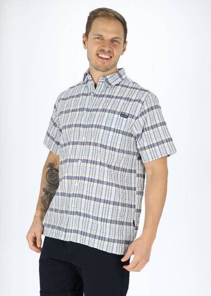 Coos Bay Shirt, White Blue Check, 3xl,  Kortärmade Skjortor 